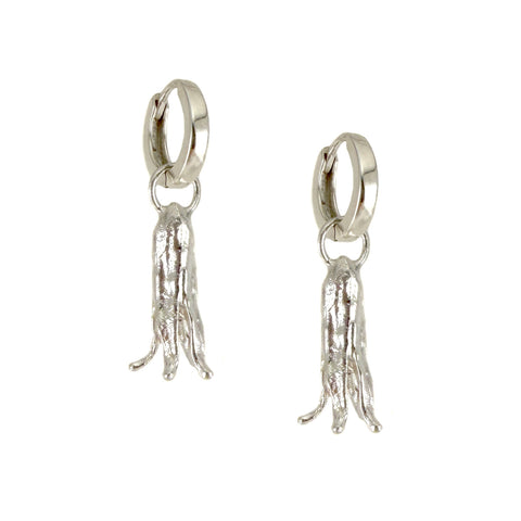 Primrose Charm Huggie Hoops
