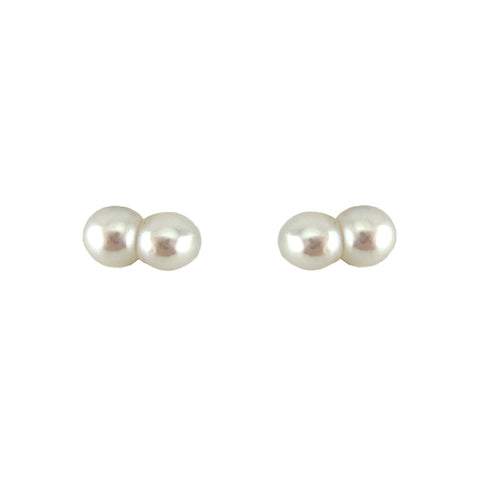 Double Pearl Earrings