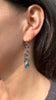 Kyanite Washer Link Earrings