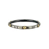 Triple Line and Gold Dot Stacking Ring