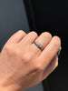 Blue Topaz and Diamond Signet Ring