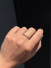 Triple Line and Gold Dot Stacking Ring