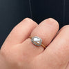 White Pearl & Diamond Tulle Ring