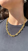 Over and Over Hand Etched Linked Chain Necklace
