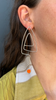 Popper Pair Earrings, Silver, Orange and Purple