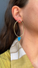 Oval and Line Drops, Gold, Green and Blue