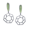 Portal Earrings, Serpentine