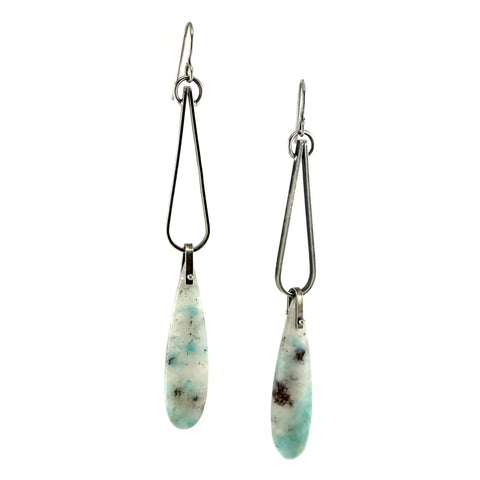 Long Pyriform Drop Earrings