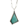 Amazonite Polygon Framed and Bezeled Necklace