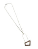 Arch with Polygon Geode Pendant Necklace