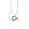 Intersecting Geodes Necklace