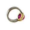 Ruby Sphere Halo Ring