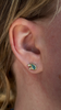 Mismatched Tourmaline and Diamond Studs