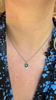 Tourmaline and Diamond Pendant Necklace