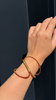 Evermore Zipper Bracelet, Red