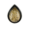 Yellow Iodolite Teardrop Ring