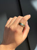 Gold & Damascus Steel Ring, Cosmic Pattern