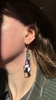 Prism Earrings, Pink & Green