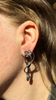 Serpentine Earrings, Silver, Medium