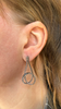 Cut Away Knot Earrings, Silver, Medium