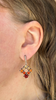 Gem Square Dangle Earrings