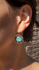Aqua Chalcedony Arch Earrings