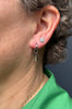 Detachable Charm Huggie Earrings, Druzy