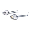 Pierced Heart Exclamation Earrings