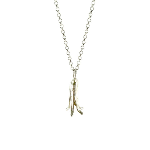 Primrose Charm Necklace, Silver