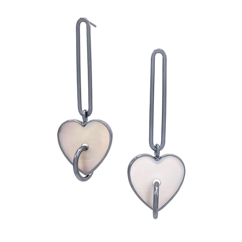 Pierced Heart Exclamation Earrings