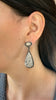 Moonstone & Fossilized Coral Earrings