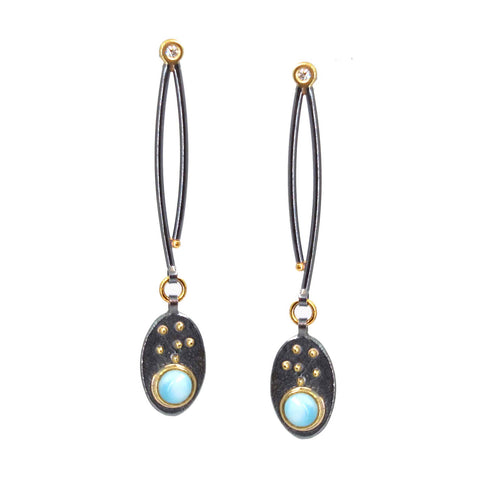 Navette Collage Earrings