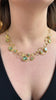 Aquamarine and Diamond Cursive Necklace