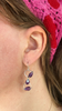 Bridle Earrings 3, Amethyst