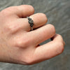 Platinum Emerald Cut Diamond Ring