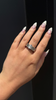 Hollow Form Sapphire Ring