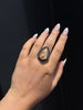 Peach Iodolite Teardrop Ring