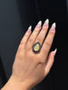 Yellow Iodolite Teardrop Ring