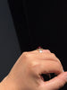 Ruby Sphere Halo Ring
