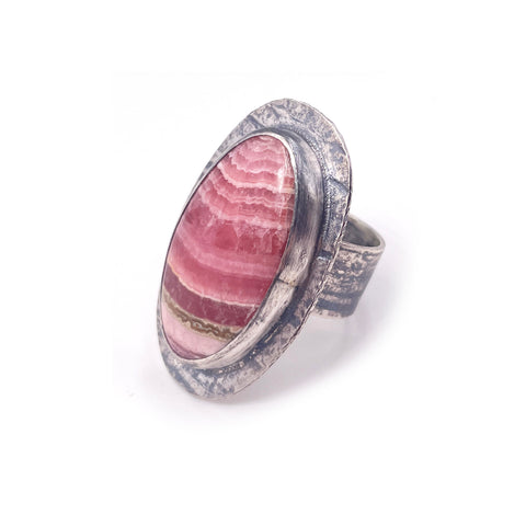 Rhodochrosite Ring