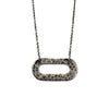 Hammered Link Pendant Necklace