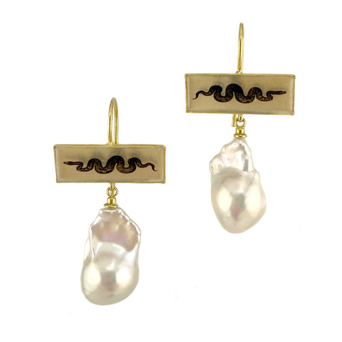 Baroque Pearl Drop Earhangers