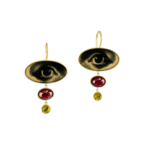 Short Lovers' Eye Drop Earhangers