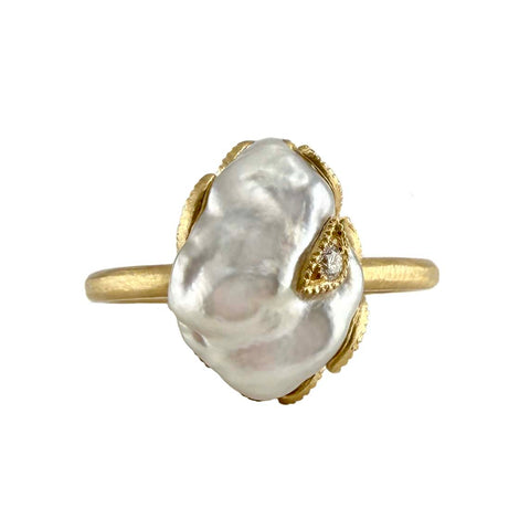 Coronet Pearl Ring