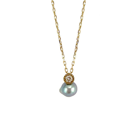 Baby Blue Pearl Necklace