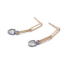 Mini Link Champagne Diamond Earrings