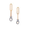 Mini Link Champagne Diamond Earrings