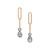 Mini Link Salt + Pepper Earrings