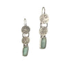 Kyanite Double Disc Earrings