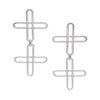 Double Plus Chain Earrings